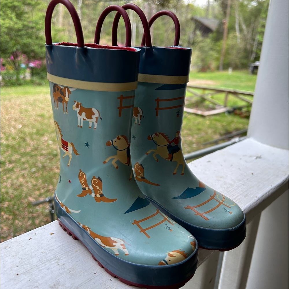 Rain boots Cowboy Print